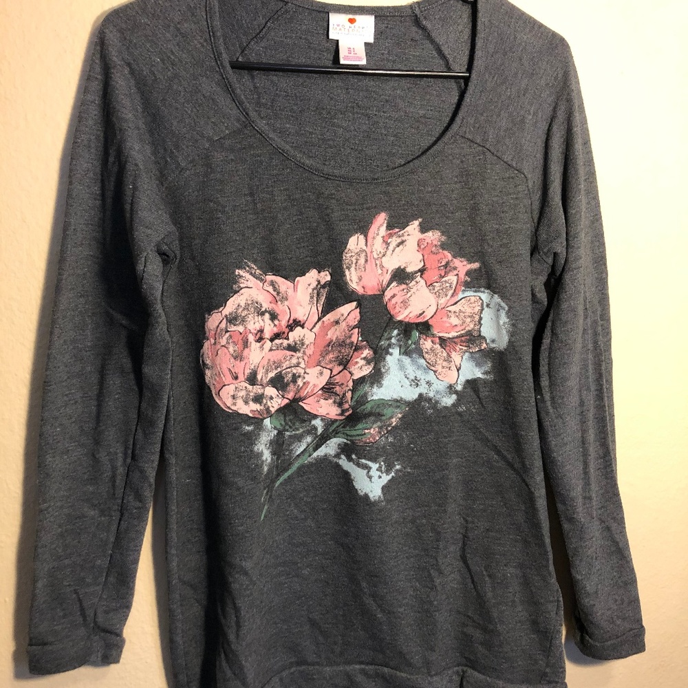 Flower Print Maternity Long Sleeve